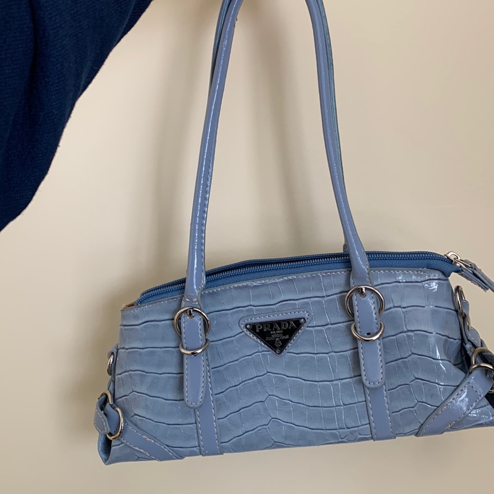 Adorable Light Blue Prada Bag